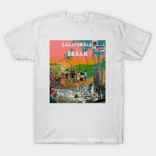 California Dream: Retro Summery Collage T-Shirt